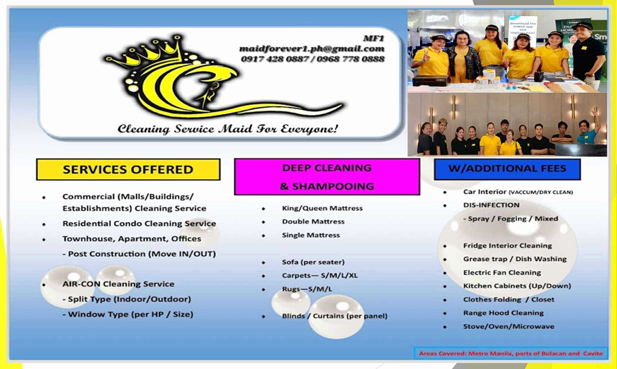 MF1 services offered