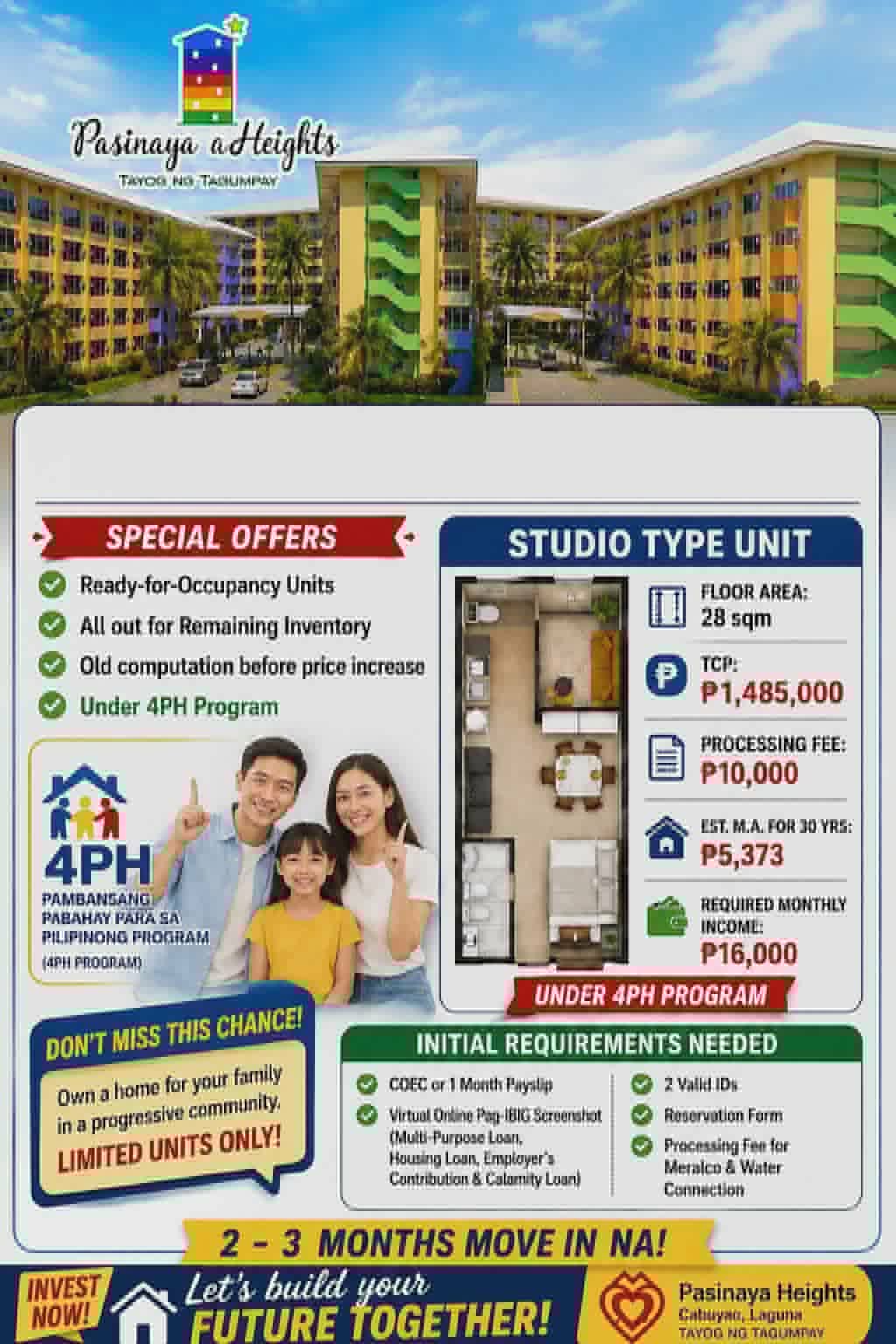 Pasinaya Heights Condo Cabuyao Laguna